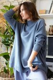 Charli Honeycomb Oversized Turtle Knit Denim /16=